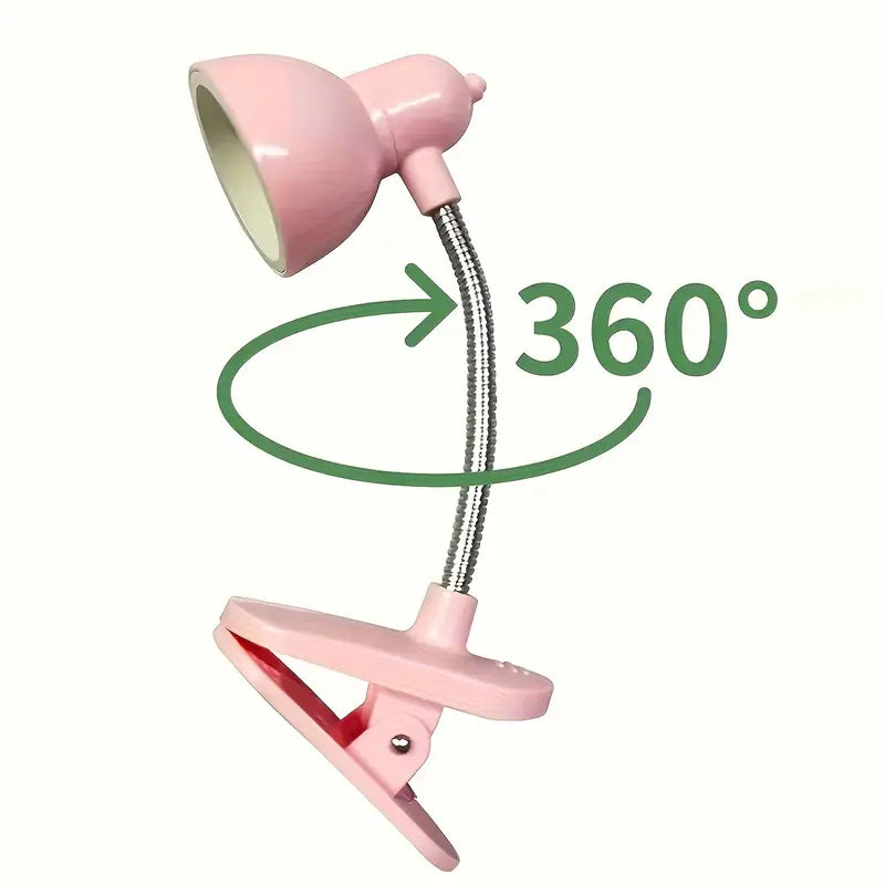 Mini Portable Clip Book Light, LED Warm Light Night Reading Light, Adjustable Reading Light with Battery