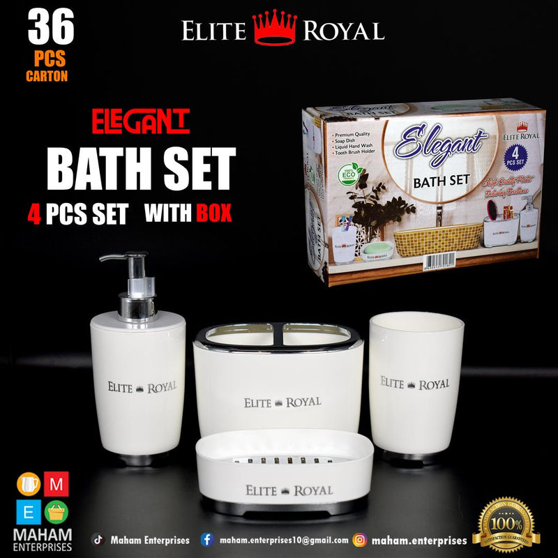 Elegant 4 in 1 Bath Set With Box