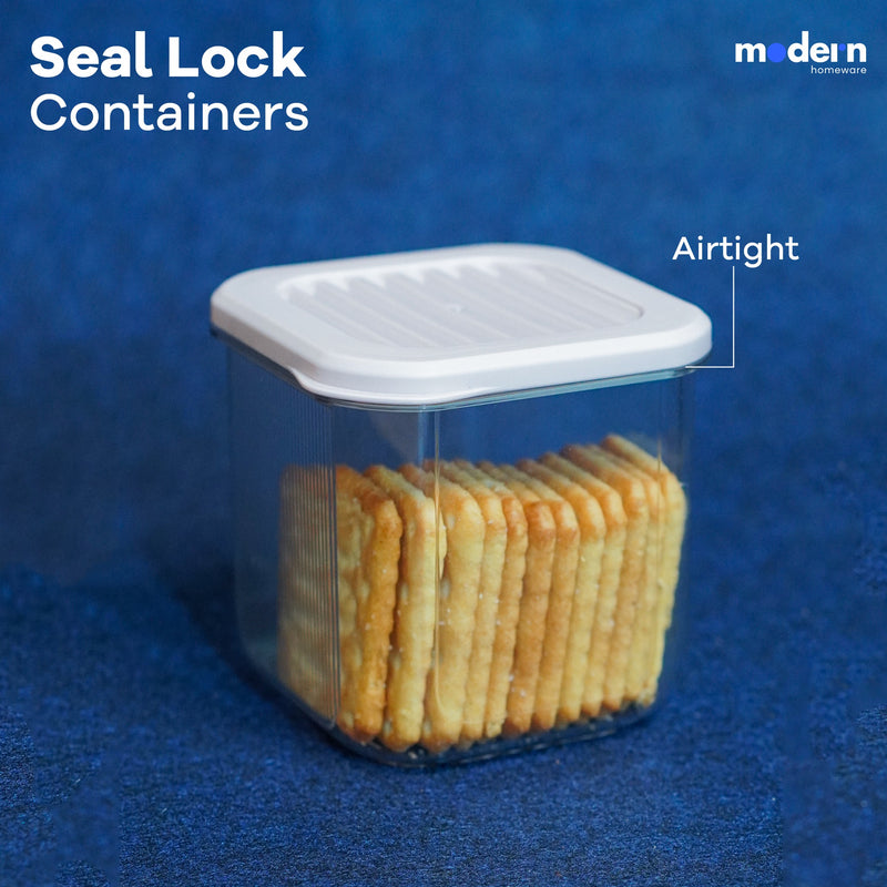 Seal Lock Airtight Jar with Coloured Lid