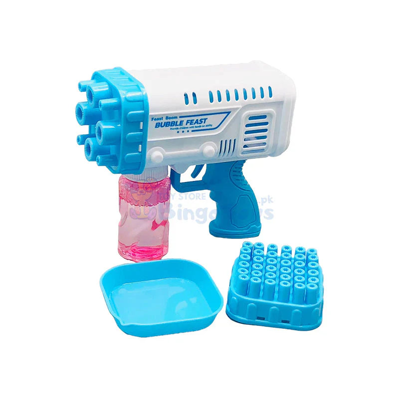 36-Hole Electric Bubble Gun Machine for Kids with Bubble Liquid Included