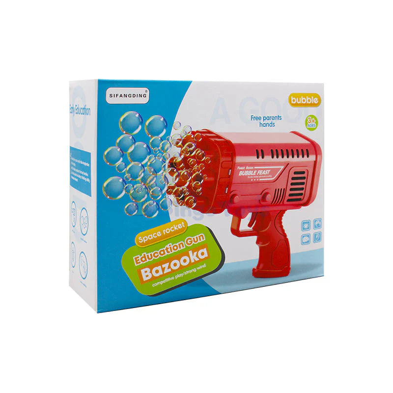 36-Hole Electric Bubble Gun Machine for Kids with Bubble Liquid Included