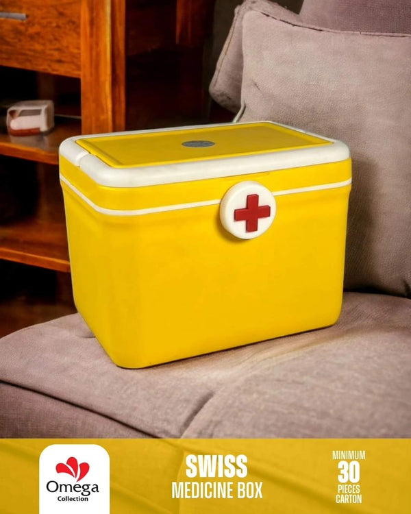 Swiss Medicine Box With Uper Partition Tray