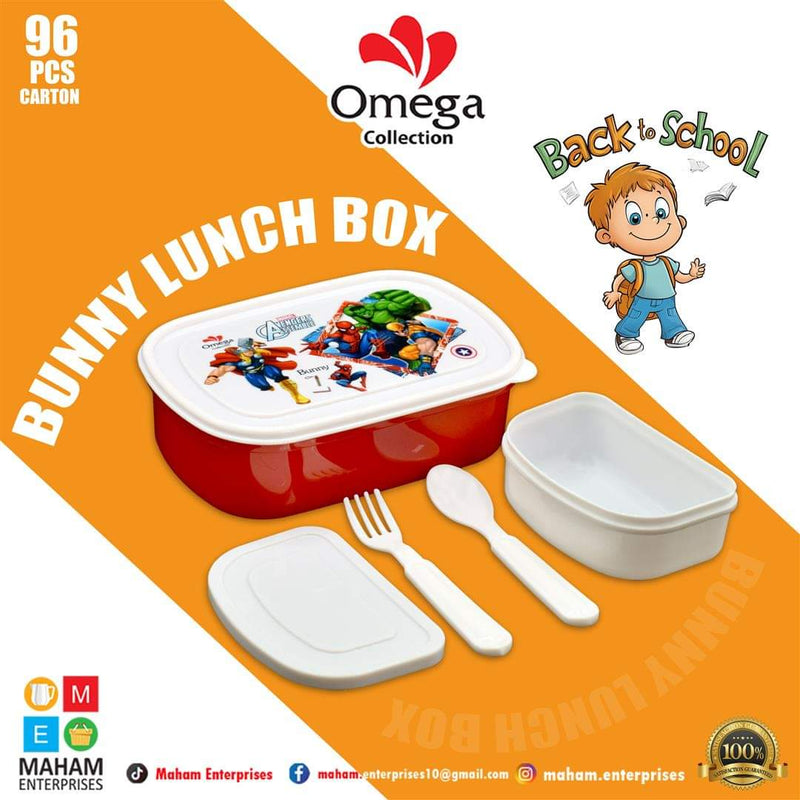 Bunny Lunch Box (With Spoon, Fork and Box)