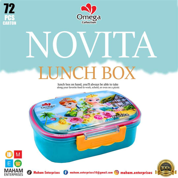 Novita Lunch Box (With Box, Spoon and Fork)