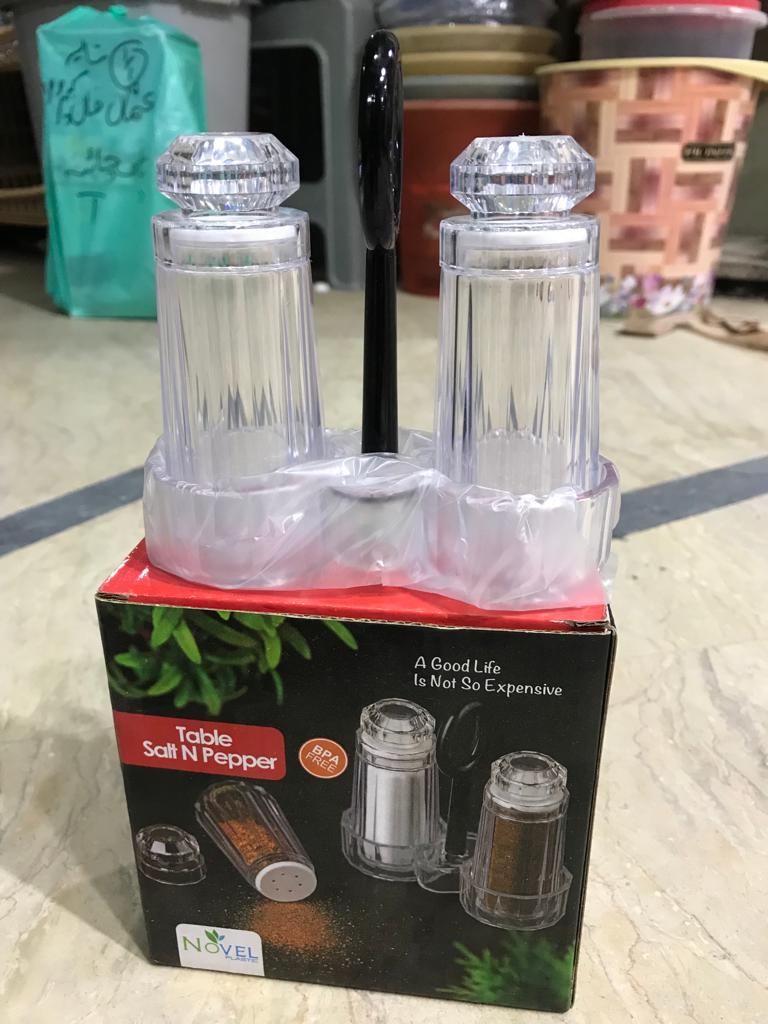 Novel Crystal Salt And Pepper Set