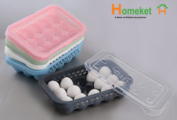 Eggs Tray With Transparent Lid (For 15 Eggs)