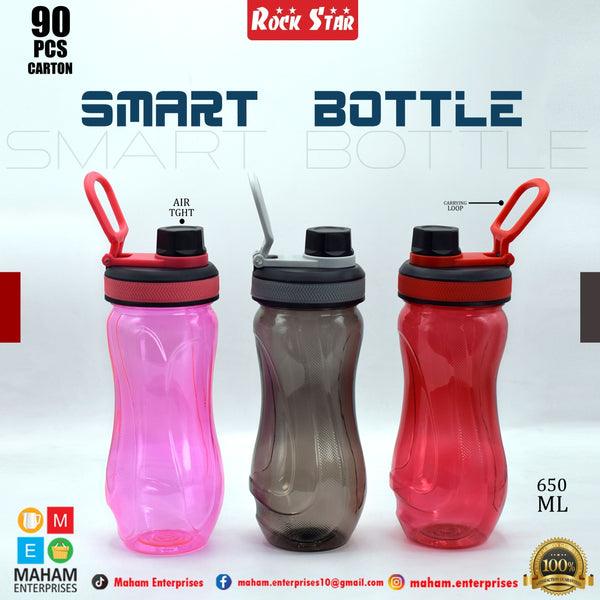 Smart Water Bottle 650 Ml (With Sports Handle)