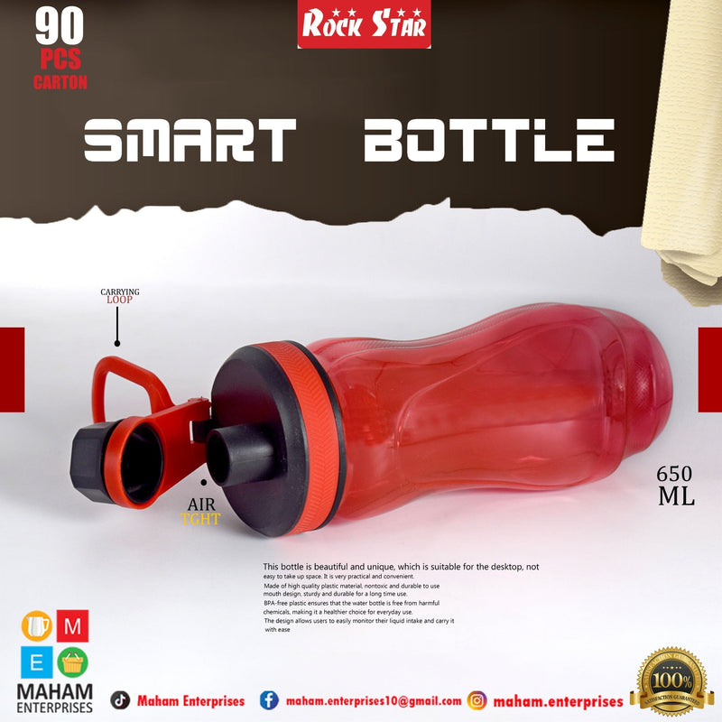 Smart Water Bottle 650 Ml (With Sports Handle)