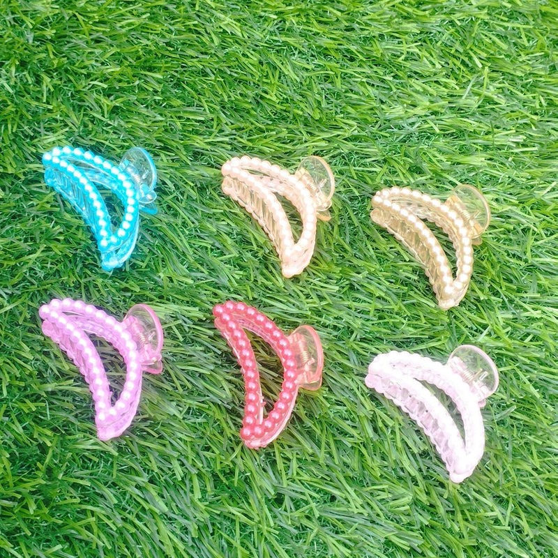 Pack of 6 Girls Hair Catchers Clips