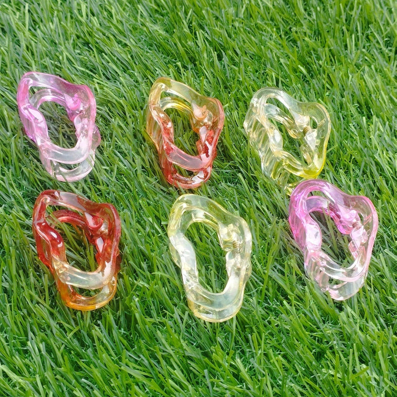 Pack of 6 Girls Hair Catchers Clips