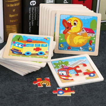 Kids Wooden Educational Jigsaw Picture Puzzle (1 Piece)