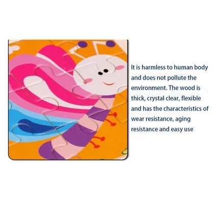 Kids Wooden Educational Jigsaw Picture Puzzle (1 Piece)
