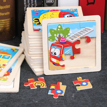 Kids Wooden Educational Jigsaw Picture Puzzle (1 Piece)