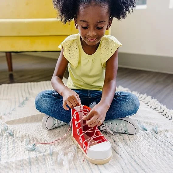 Learn to Tie a Shoe Wooden Educational Toy