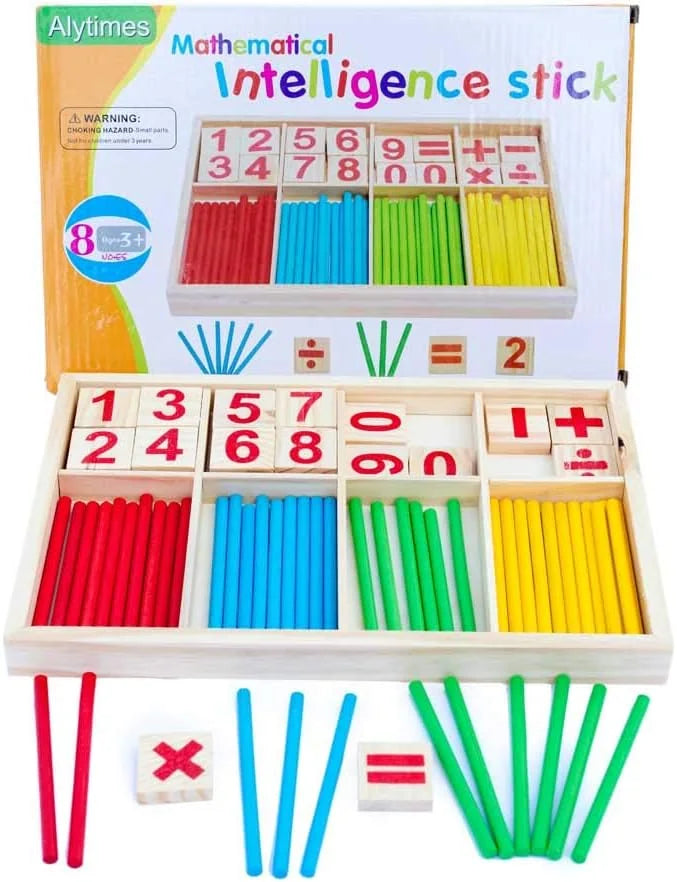 Mathematical Intelligence Sticks Counting Number Blocks and Sticks