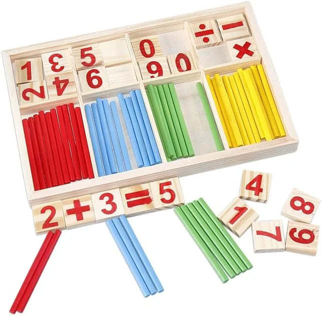 Mathematical Intelligence Sticks Counting Number Blocks and Sticks