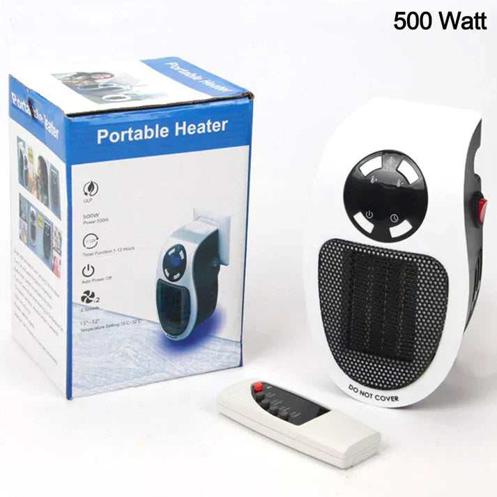 Mini USB Personal Portable Electric Space Fan Heater with Thermostat Room 500W