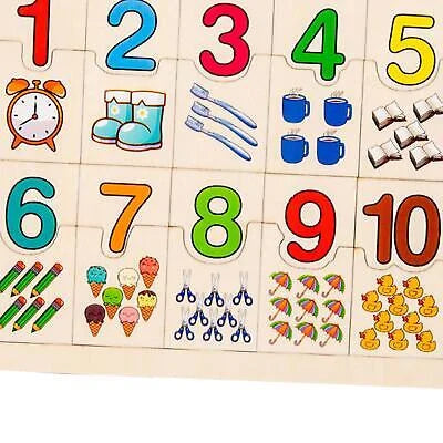 Wooden Picture Counting 0 to 9