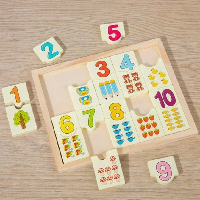 Wooden Picture Counting 0 to 9