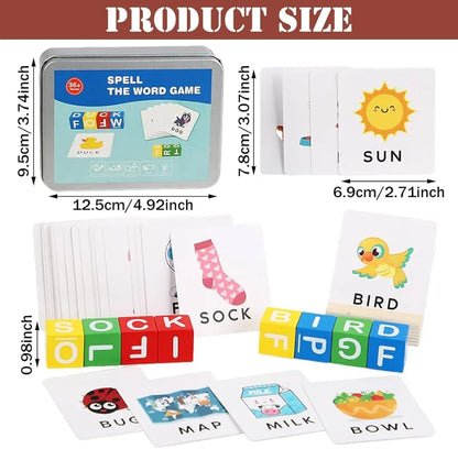 Wooden Blocks Spelling Game