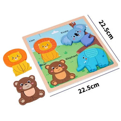 4 Piece Puzzle With White Board