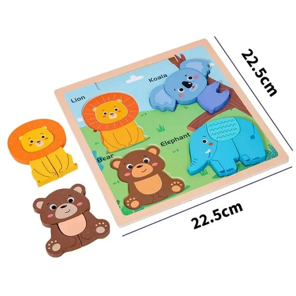 4 Piece Puzzle With White Board