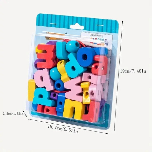 Capital Letter Beads Kids Learning Educational Toys