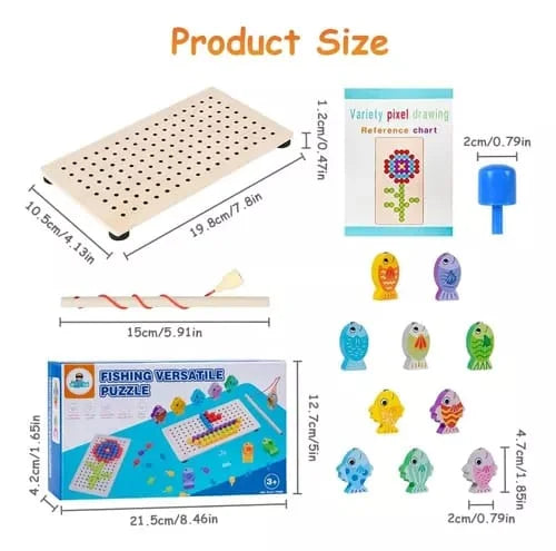 Fishing Versatile Puzzle Kids Education Leaning Toys