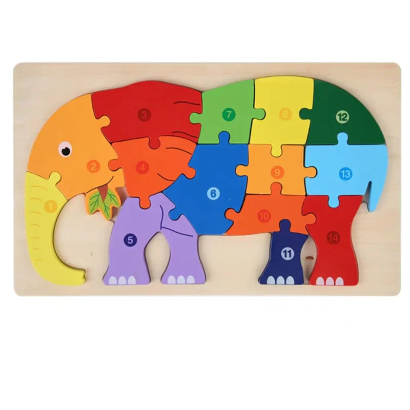 1 to 10 Puzzle Animal Kids Learning Education Toys