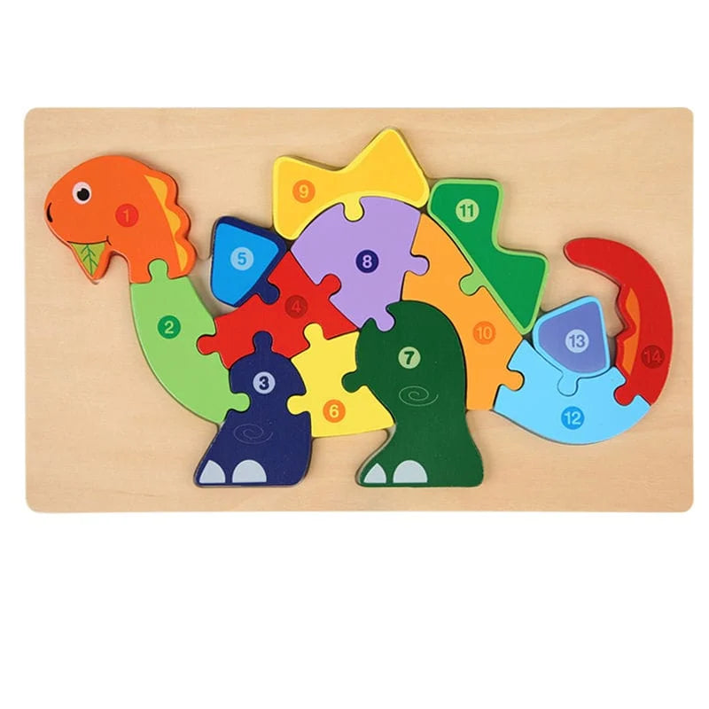 1 to 10 Puzzle Animal Kids Learning Education Toys