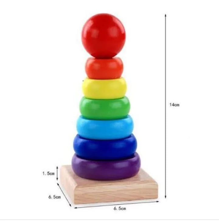 Rainbow Tower Kids Learning Education Toys