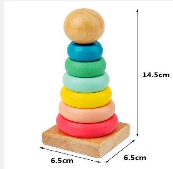 Rainbow Tower Kids Learning Education Toys