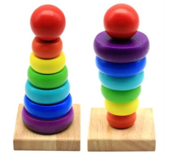 Rainbow Tower Kids Learning Education Toys