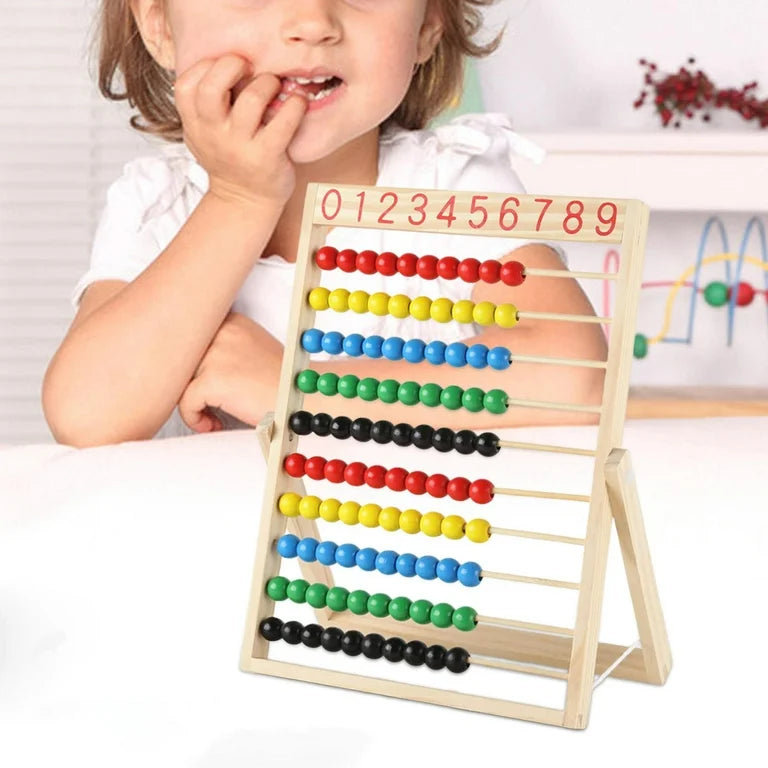 Wooden Educational Add Subtract Abacus for Children