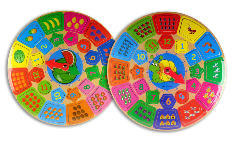 Wooden Educational Number Toy Clock