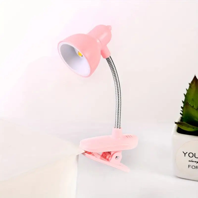 Mini Portable Clip Book Light, LED Warm Light Night Reading Light, Adjustable Reading Light with Battery