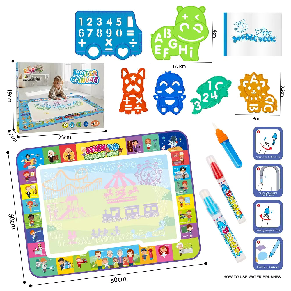 Educational Water Drawing Mat for Kids – Phonics Alphabet & Early Learning Fun