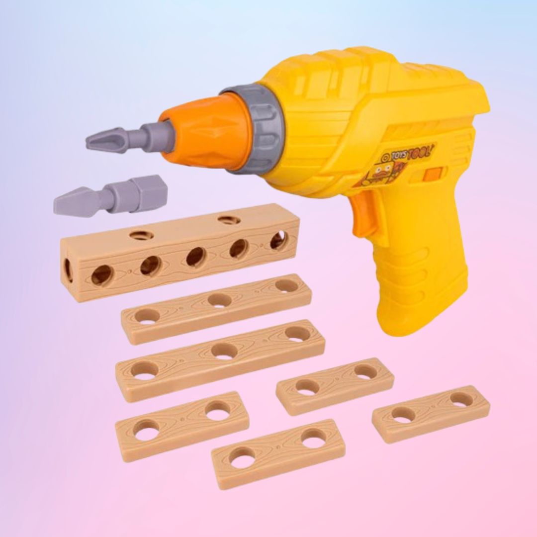 Kids Tool Set with Electric Drill – Creative Pretend Play Construction Toy