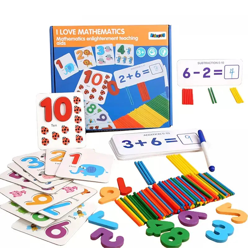 I Love Mathematics Wooden Learning & Education Toy