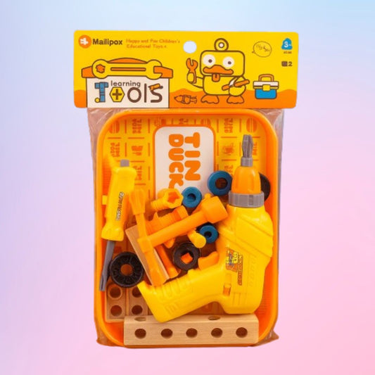 Kids Tool Set with Electric Drill – Creative Pretend Play Construction Toy