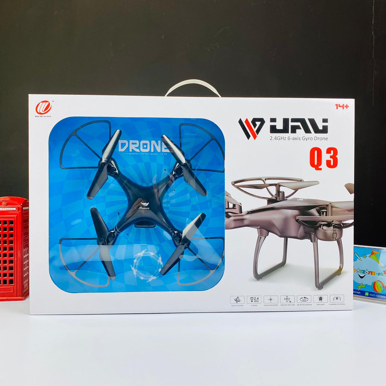 Q3 2.4GHz 6-Axis Gyro Drone – Stable Flight & Easy Controls