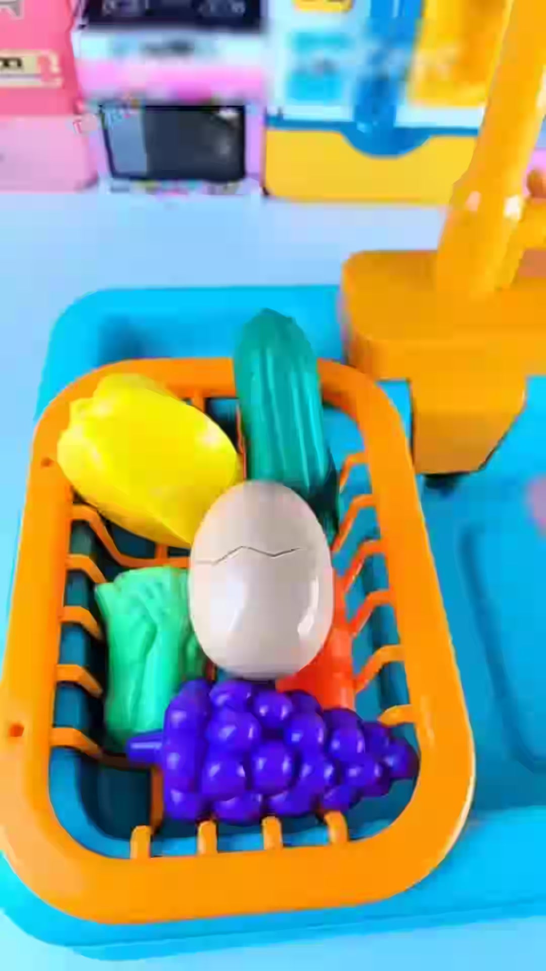 Electric Kitchen Sink Playset with Running Water