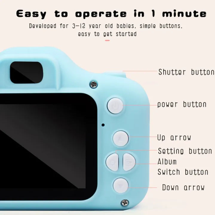 Children Mini Digital Camera For Photos and Videos