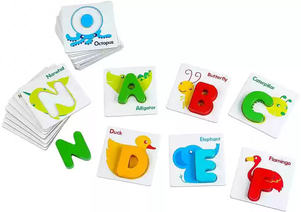 ABC Alphabet Word Game Digital British Learning Card