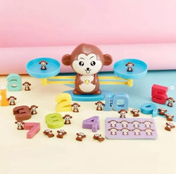 Montessori Math Toy – Digital Monkey Balance Scale Number Board Game