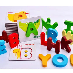 ABC Alphabet Word Game Digital British Learning Card