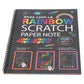 Rainbow Scratch Paper Note Pad Magic Doodle Notebook